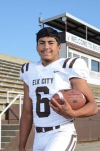 Alonzo Geno's football profile photo for Elk City High School's Big Elk TV, jersey #6.