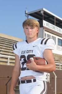 Cooper Garbarino's football profile photo for Elk City High School's Big Elk TV, jersey #22.