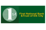First National Bank and Trust of Elk City Logo on Big Elk TV