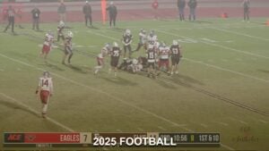 Elk City Elks football game 2025 with players in action on the field