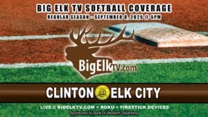 Clinton at Elk City for a home softball game