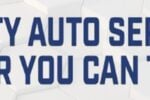 EC Auto Repair banner with blue car logo, slogan “Quality Auto Service & Repair You Can Trust!” and a “Schedule Today” button.
