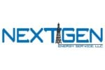 NextGen Energy Service logo with blue text and oil derrick design