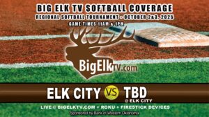 Elk City softball regional tournament coverage October 2–3, 2025 on BigElkTV.com