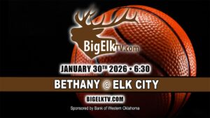 BigElkTV matchup graphic for the Bethany at Elk City basketball game on January 30 2026.